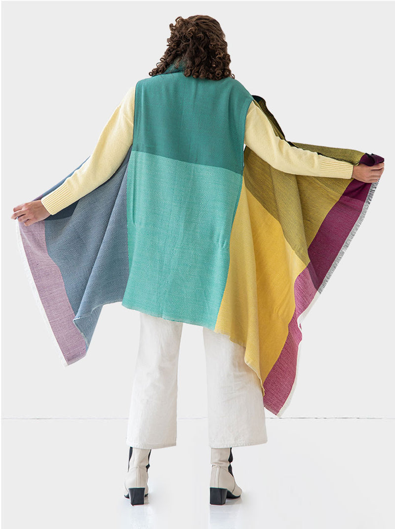 cape infinity wool rainbow