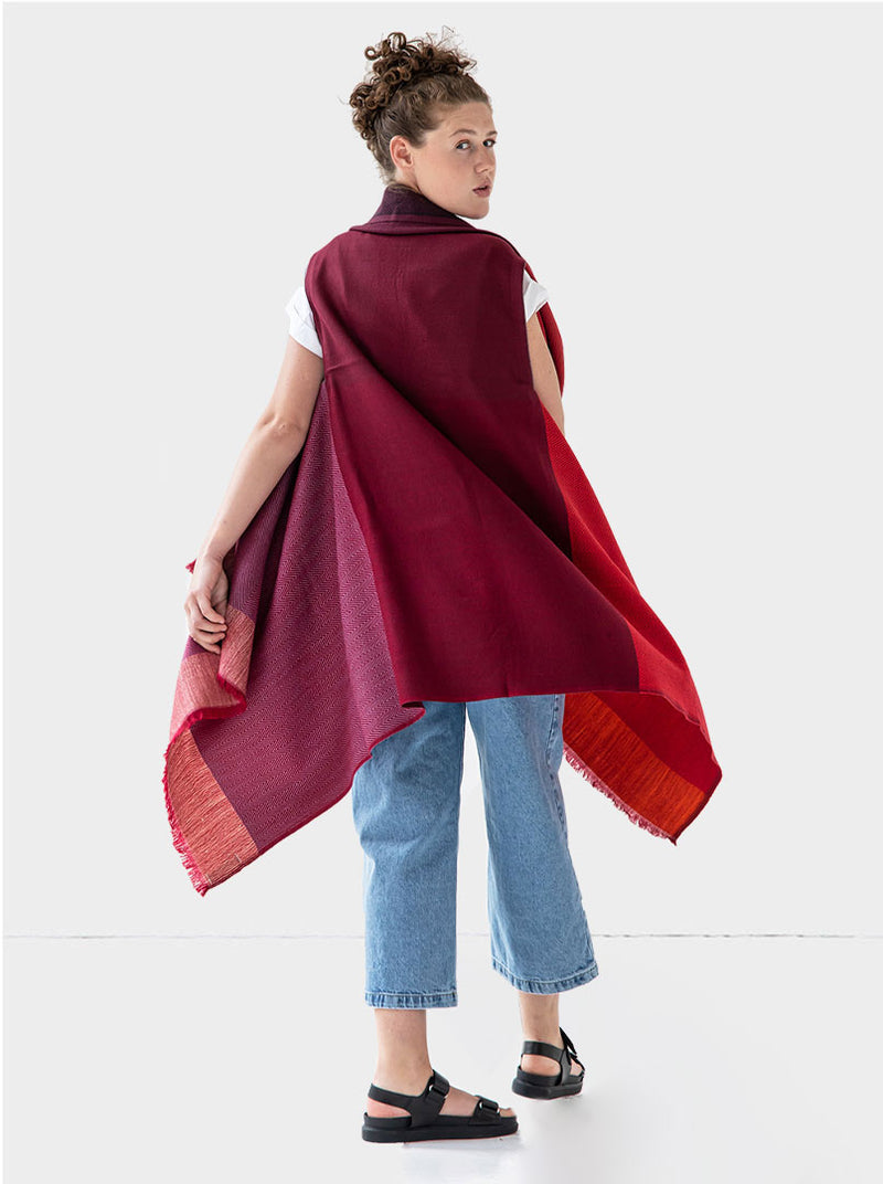 cape infinity wool merlot