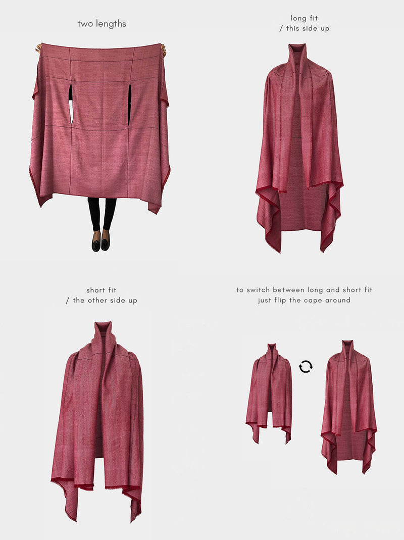 cape infinity lite wool raspberry