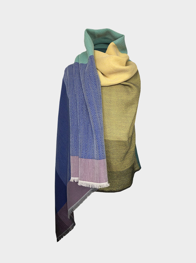 cape infinity wool rainbow