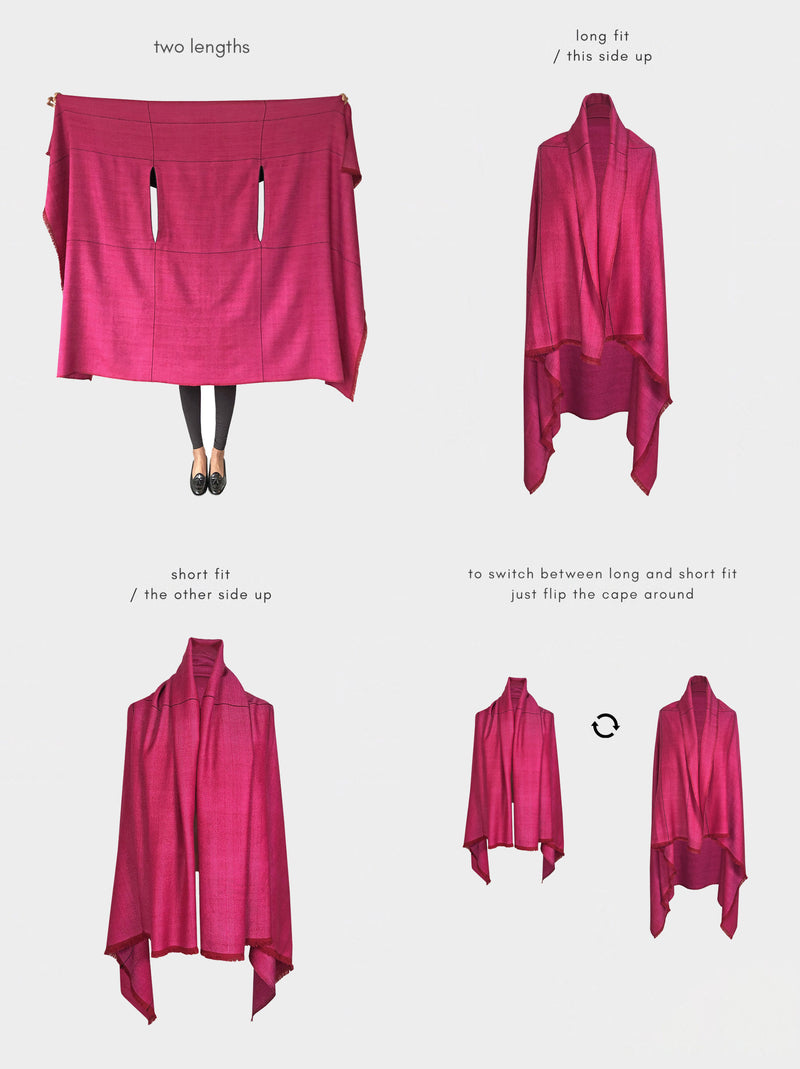cape infinity lite wool strawberry