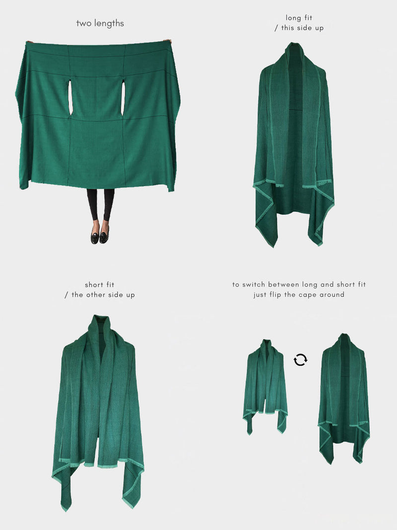 cape infinity lite wool emerald